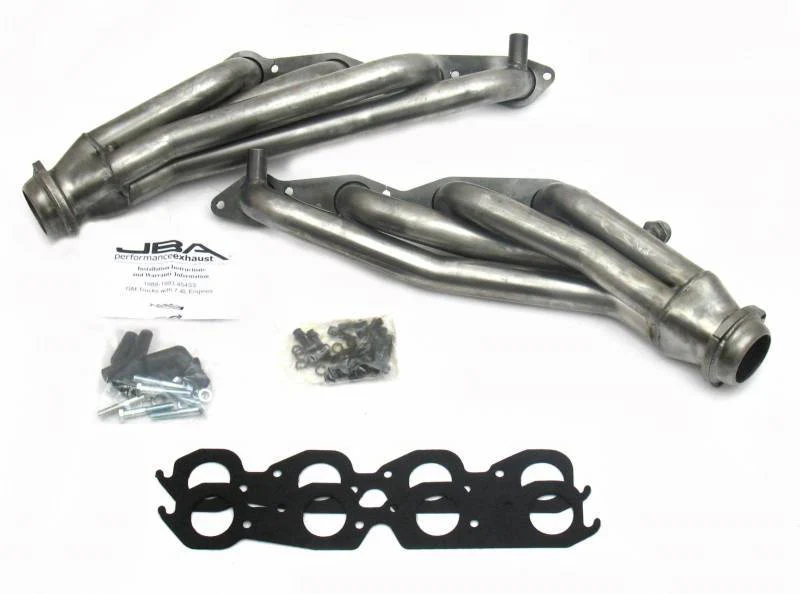 JBA Shorty Headers for Chevy / GMC C/K 2500 / 3500 / 2500 Suburban V8 (96-00) CARB/Smog Legal 1 3/4" Metallic / Stainless Steel / Titanium - Image 2