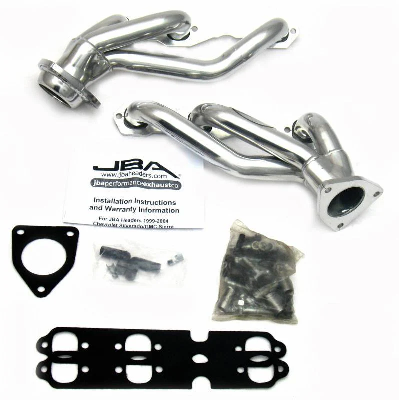 JBA Shorty Headers GMC Sierra 4.3L V6 (03-13) CARB/Smog Legal 1 5/8" - Stainless or Titanium - Image 2