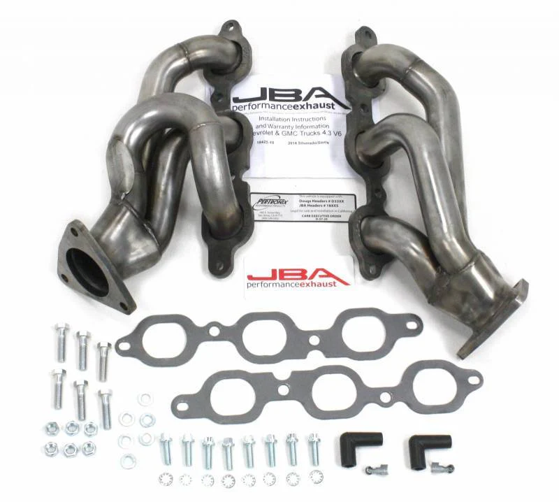 JBA Shorty Headers GMC Sierra 4.3L V6 (14-20) CARB/Smog Legal - Stainless or Titanium