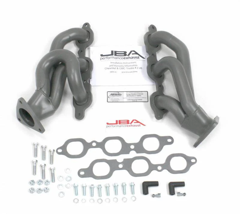 JBA Shorty Headers GMC Sierra 4.3L V6 (14-20) CARB/Smog Legal - Stainless or Titanium - Image 3