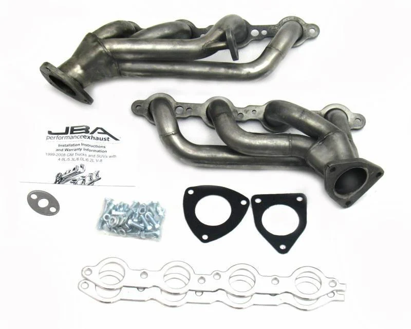 JBA Shorty Headers GMC Yukon XL 6.0L (99-02) CARB/Smog Legal 1 5/8" - Silver Ceramic or Raw Finish
