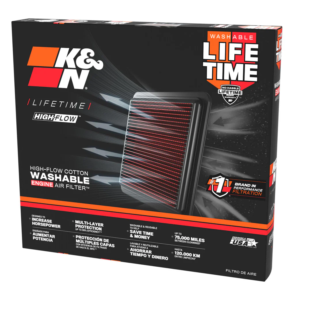 K&N Air Filter Audi A3 8V 1.0L (2016-2020) Performance Replacement - 33-3037 - Image 4