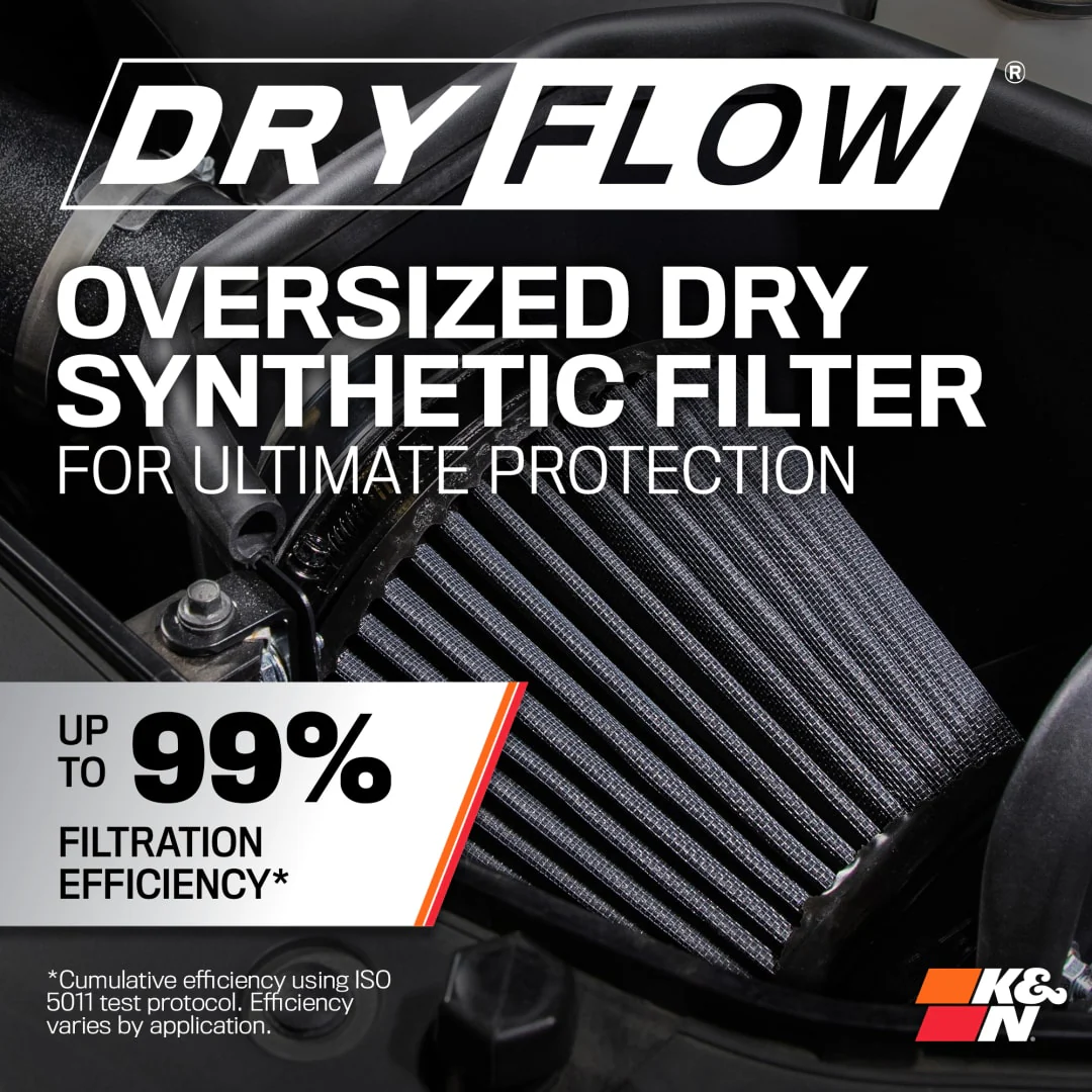 K&N Air Intake System Dodge Charger 5.7L V8 (2008-2023) [DRYFLOW Series] 30-1542 - Image 4