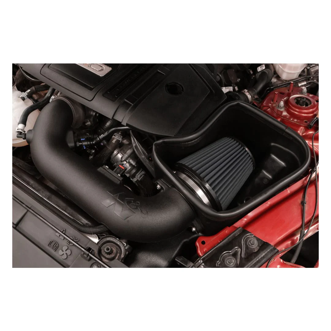 K&N Air Intake System Ford Mustang GT 5.0L V8 (18-23) DRYFLOW Series 30-2605 - Image 4