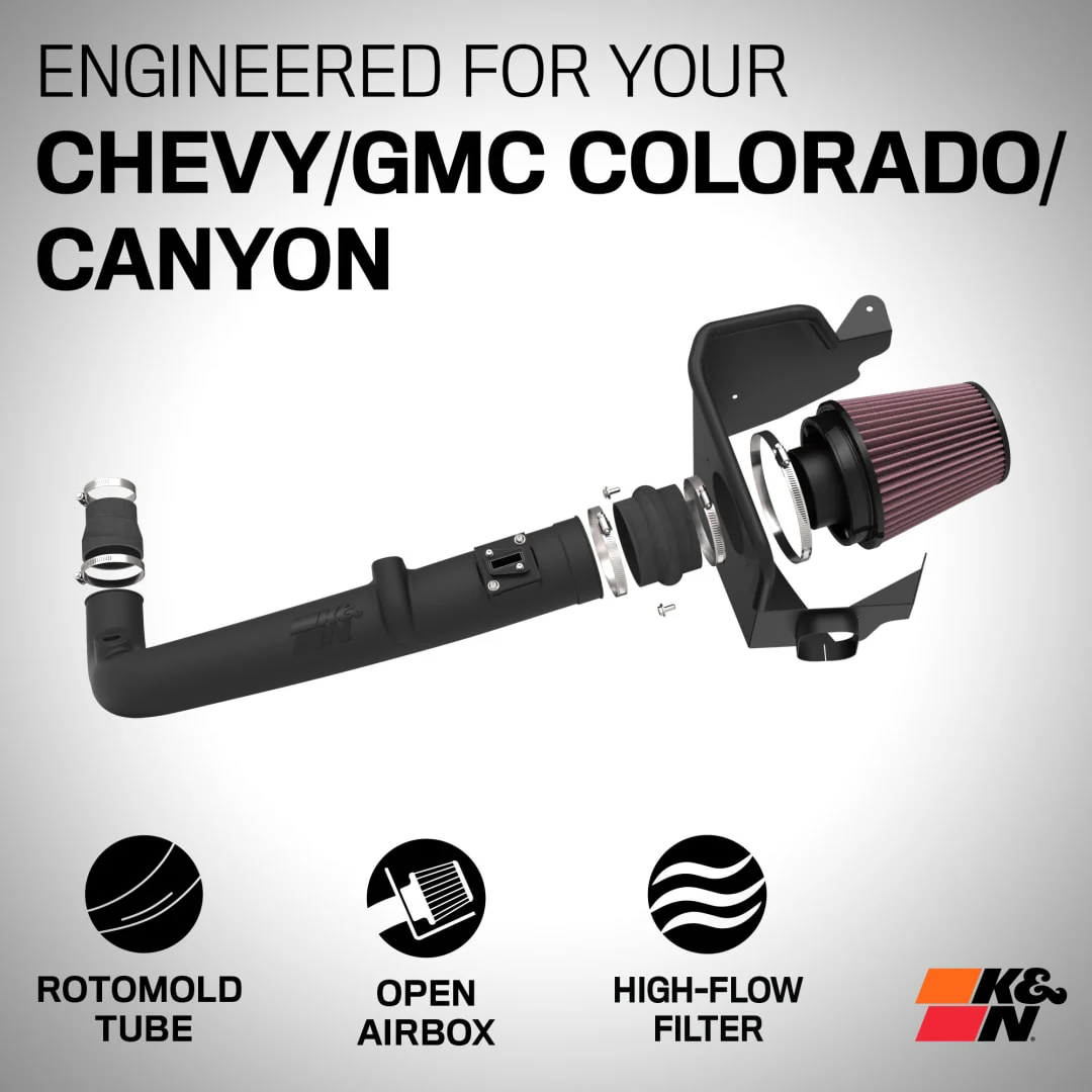 K&N Cold Air Intake GMC Canyon 2.7L (2023-2024) [Air Charger Kit] 63-3122 - Image 4