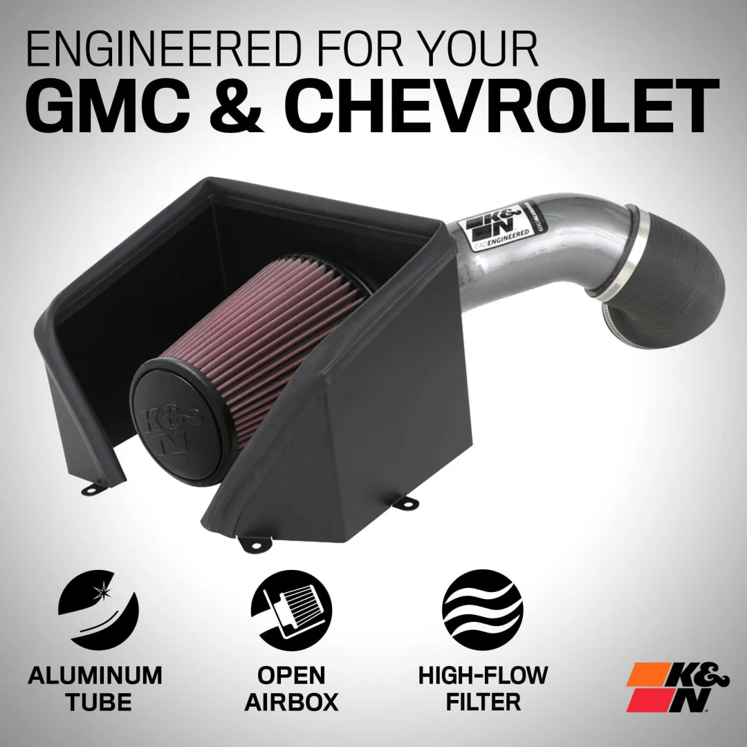 K&N Cold Air Intake Chevy Silverado 2500 / 3500 HD 6.6L V8 (2020-2025) [77 Series] 77-3103KC - Image 5