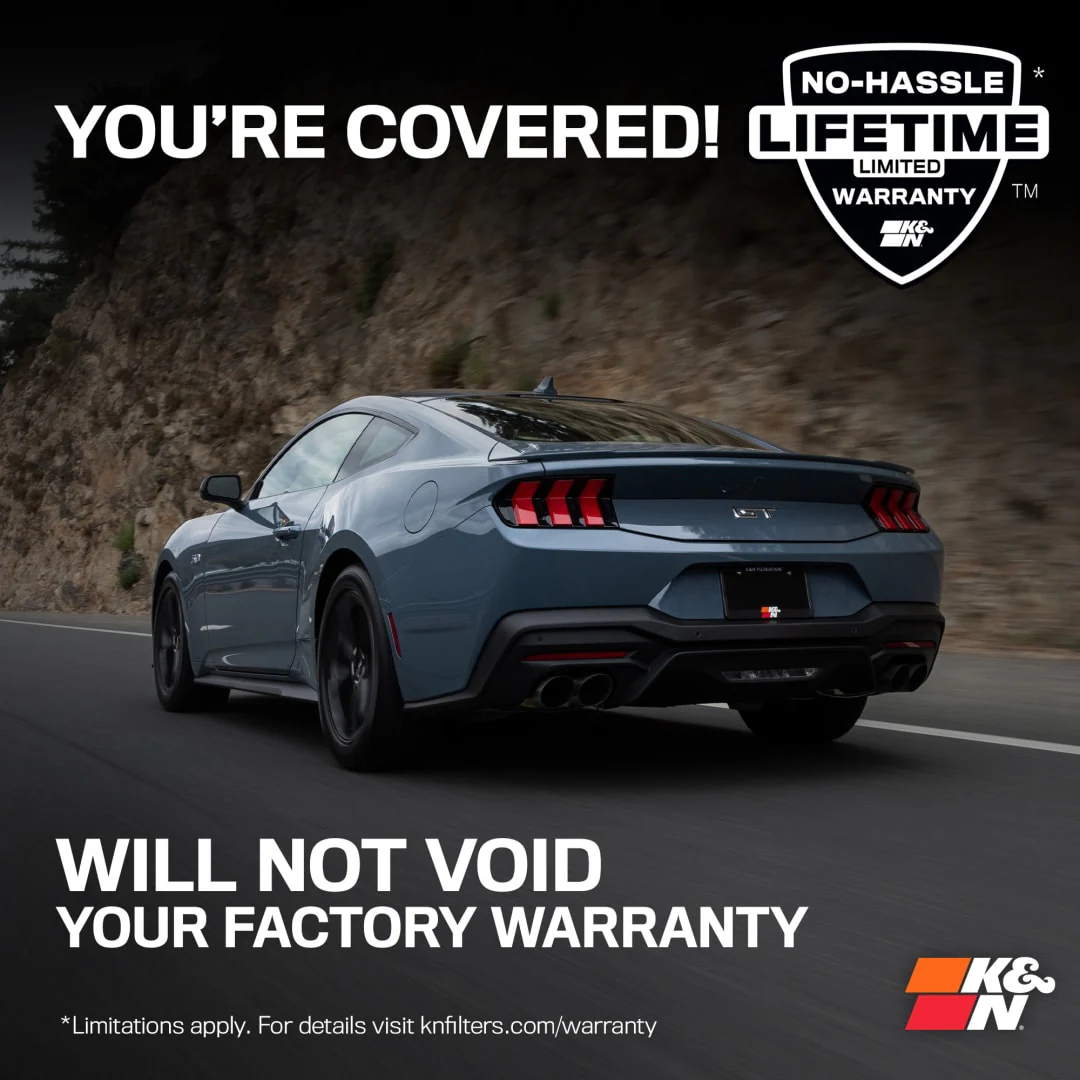K&N Cold Air Intake Ford Mustang GT S650 5.0L V8 (2024-2026) [Air Charger Kit] 63-2626 - Image 10