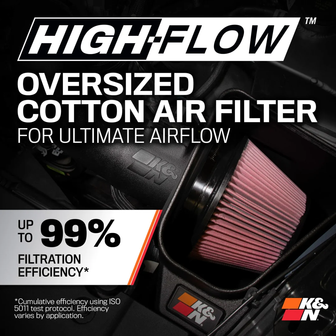K&N Cold Air Intake Ford Mustang GT S650 5.0L V8 (2024-2026) [Air Charger Kit] 63-2626 - Image 5