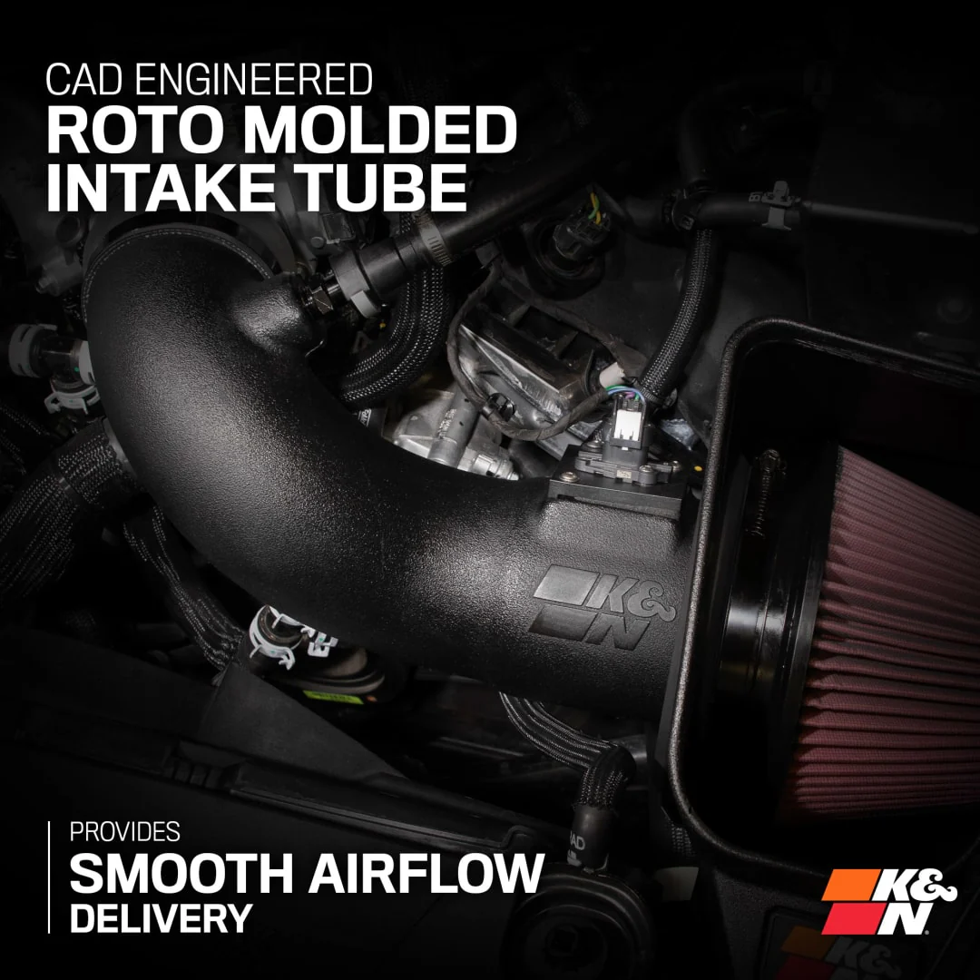 K&N Cold Air Intake Ford Mustang GT S650 5.0L V8 (2024-2026) [Air Charger Kit] 63-2626 - Image 6