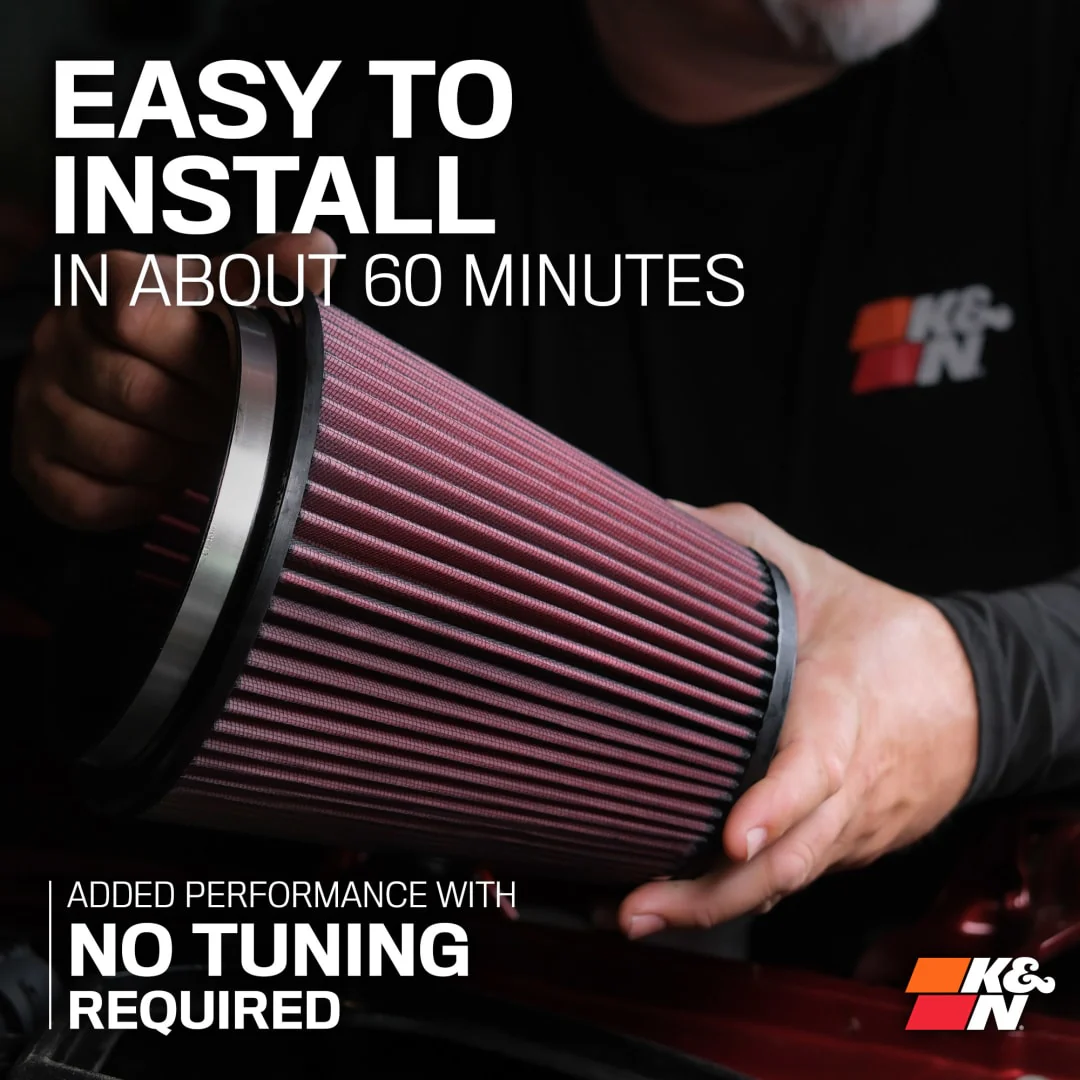 K&N Cold Air Intake Ford Mustang GT S650 5.0L V8 (2024-2026) [Air Charger Kit] 63-2626 - Image 9