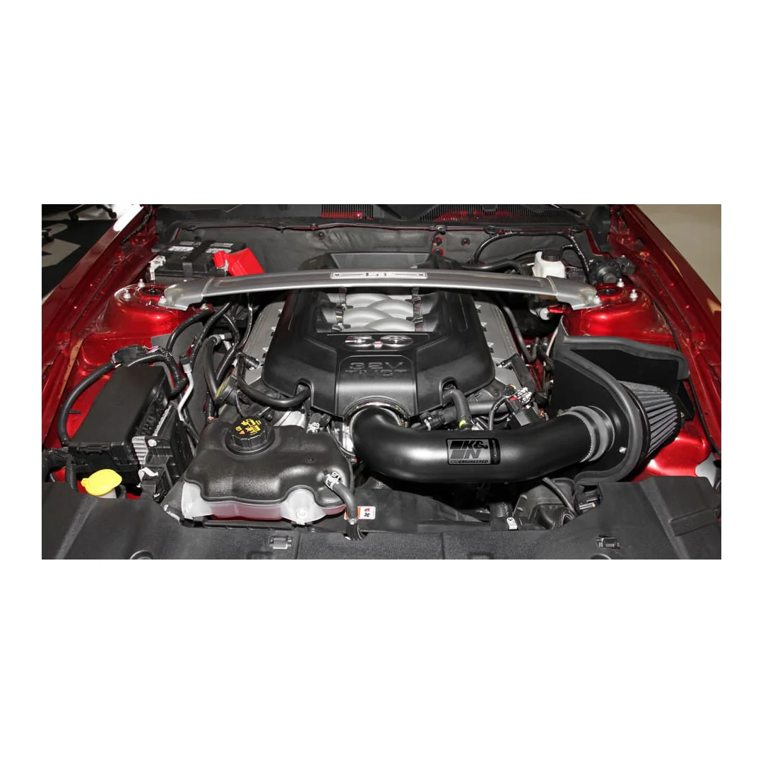 K&N Cold Air Intake Ford Mustang GT S197 5.0L V8 (2011-2014) [Blackhawk Series] 71-3527 - Image 4
