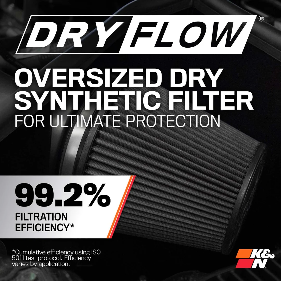 K&N Cold Air Intake Chevy Suburban 5.3L / 6.2L V8 (2021-2023) [Blackhawk Series] 71-3110 - Image 8