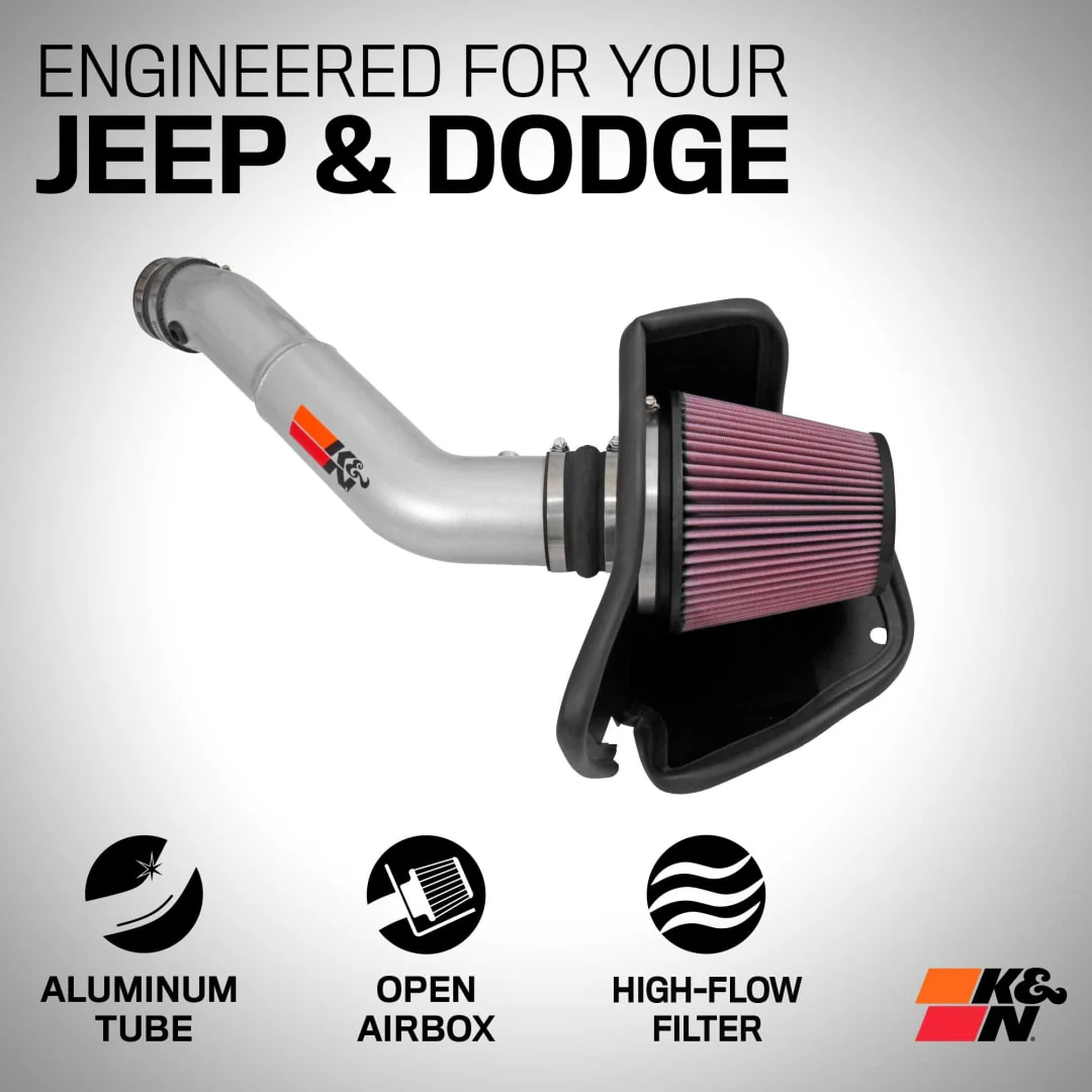 K&N Cold Air Intake Dodge Durango 3.6L V6 (2016-2025) [77 Series] 77-1572KS - Image 7