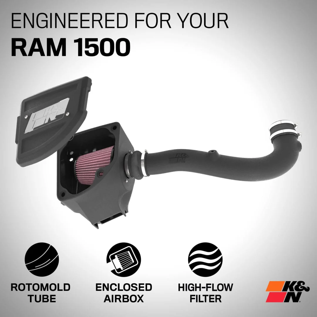 K&N Cold Air Intake Ram 1500 1500 3.6L V6 (2020-2023) [Air Charger Kit] 63-1594 - Image 5