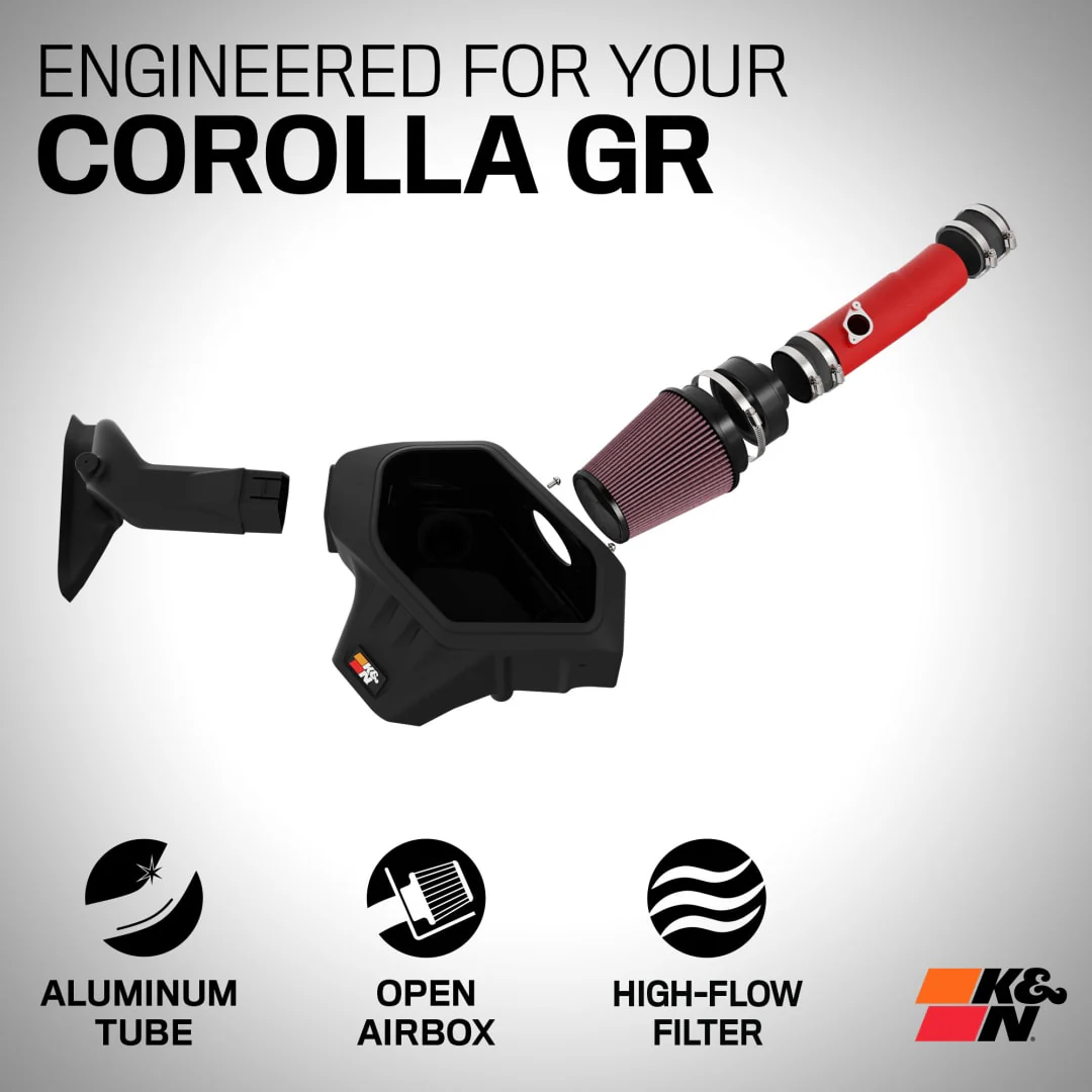 K&N Cold Air Intake Toyota GR Corolla 1.6L (2023-2024) [Typhoon Kit] 69-8625TWR - Image 2