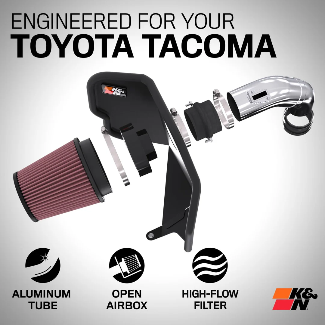 K&N Cold Air Intake Toyota Tacoma 2.4L Turbo (2024-2025) [77 Series] 77-9043KP - Image 6