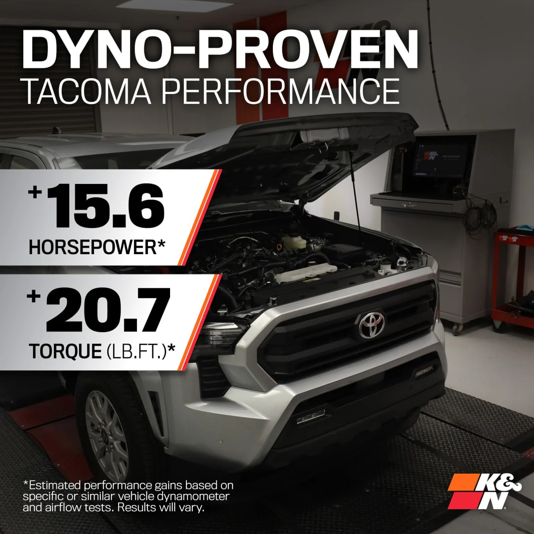 K&N Cold Air Intake Toyota Tacoma 2.4L Turbo (2024-2025) [Air Charger Kit] 63-9043 - Image 3