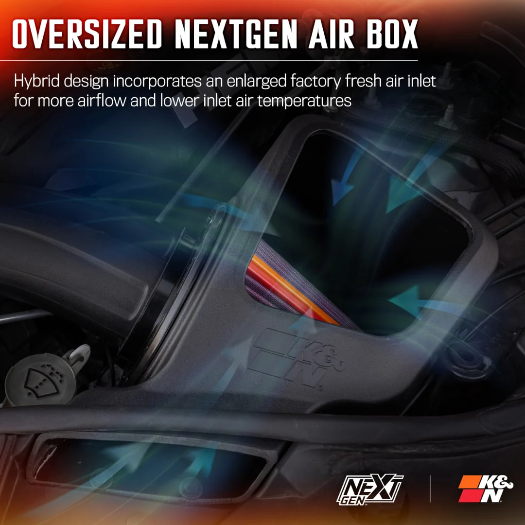 K&N NextGen Cold Air Intake Dodge Durango 5.7 (21-25) Jeep Grand Cherokee 5.7 (2021) 50 Series GEN3 - 50-1563 - Image 10