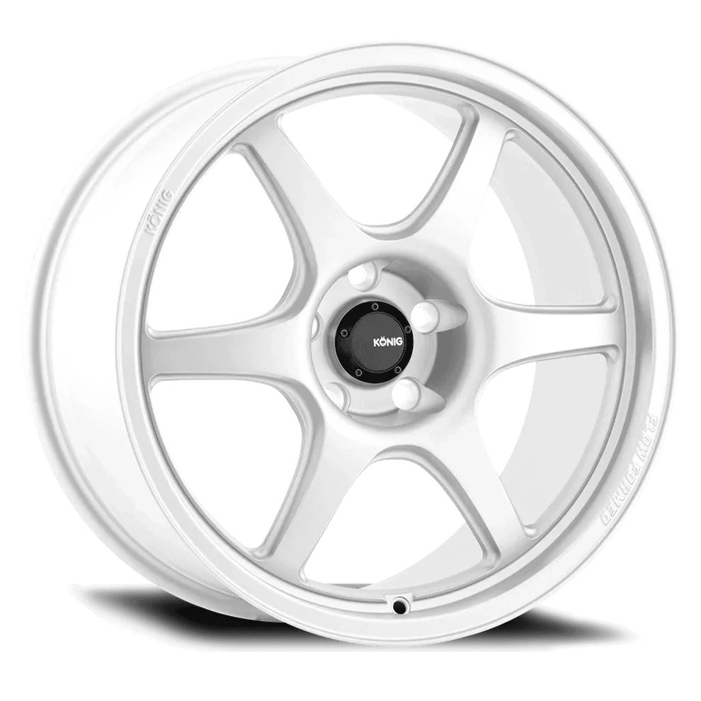Konig Hexaform Flow Formed Wheels 15x7.5 | 4x100, +35 | Gloss White