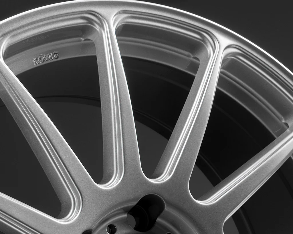 Konig Aeris Flow Formed Wheels 17x8 | 5X108 , 5X112 , 5X114.3 , 5X120 | Steel Silver - Image 14