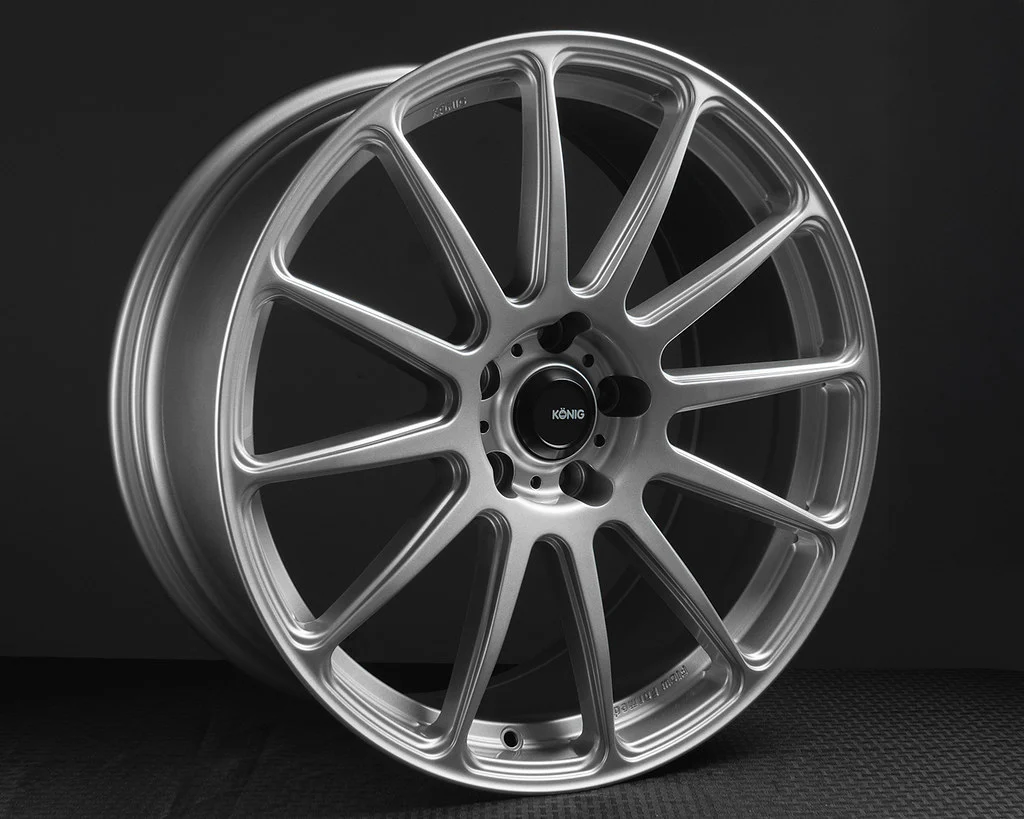 Konig Aeris Flow Formed Wheels 17x8 | 5X108 , 5X112 , 5X114.3 , 5X120 | Steel Silver - Image 4