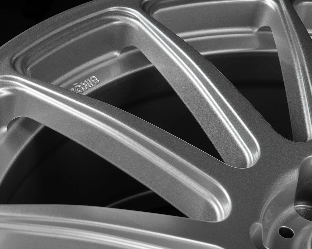 Konig Aeris Flow Formed Wheels 17x8 | 5X108 , 5X112 , 5X114.3 , 5X120 | Steel Silver - Image 6