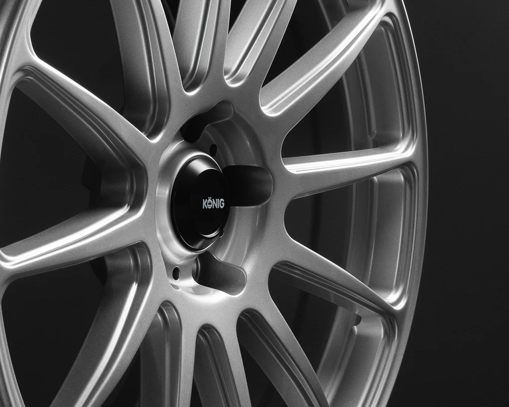 Konig Aeris Flow Formed Wheels 17x8 | 5X108 , 5X112 , 5X114.3 , 5X120 | Steel Silver - Image 9