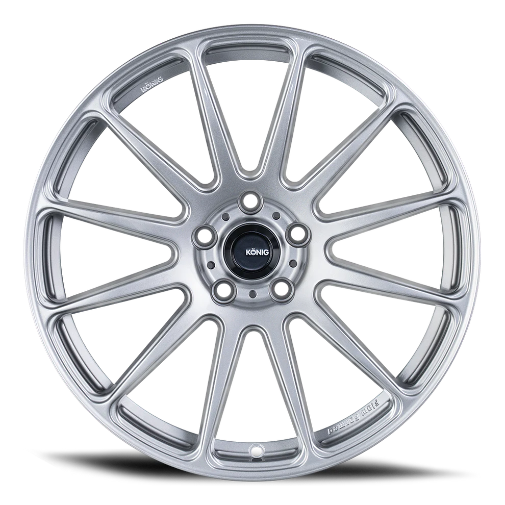 Konig Aeris Flow Formed Wheels 19x8.5 | 5x108 , 5x112 , 5x114.3 , 5x114.3, 5x120 | Steel Silver - Image 2
