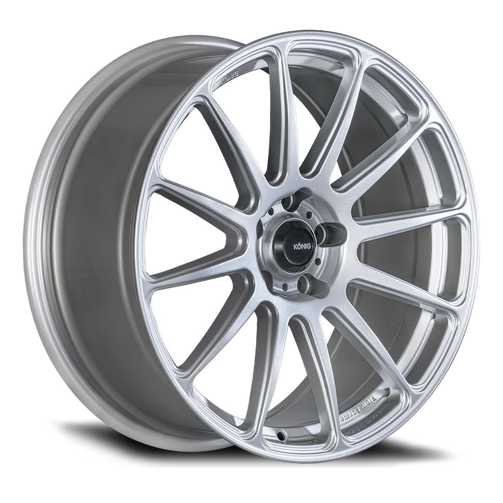 Konig Aeris Flow Formed Wheels 19x8.5 | 5x108 , 5x112 , 5x114.3 , 5x114.3, 5x120 | Steel Silver - Image 3