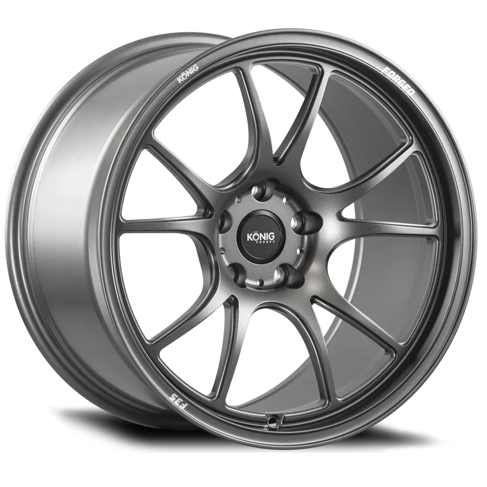 Konig F3S Forged Wheels 17x9 | 5x100, 5x114.3 | Satin Charcoal
