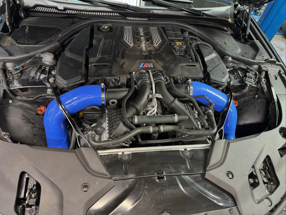 MAD Dual Front Mount Air Intakes BMW M8 F91 F92 F93 (2019-2026) Silicone - Includes High Flow Filters MAD-094 - Image 5