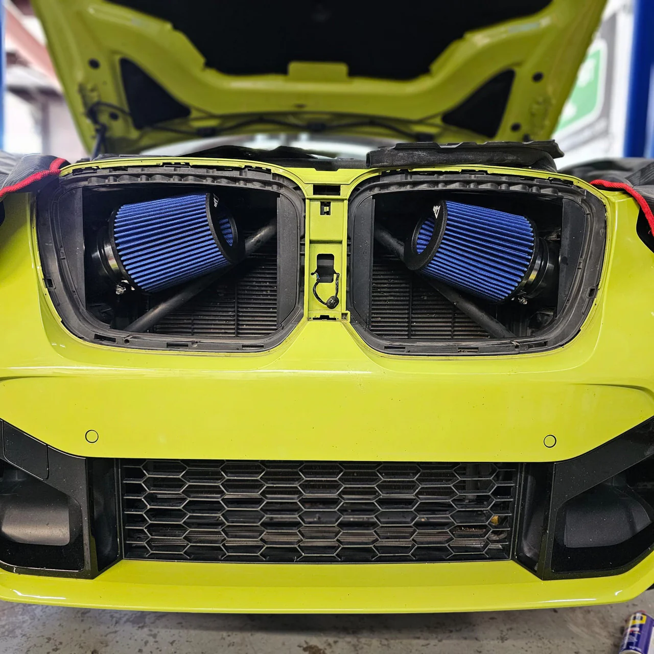 MAD Dual Front Mount Air Intakes BMW X3M X4M F97 F98 (2019-2025) Silicone - Includes High Flow Filters MAD-104 - Image 2