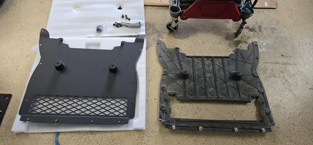 MAD Oil Cooler Skid Plate BMW F90 M5 (2017-2023) Aluminum Oil Cooler Guard - Image 7