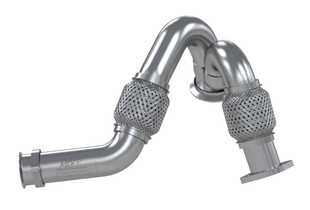 MBRP 2" Turbo Up-pipe Ford F250 / F350 6.0L V8 (03-07) F450 6.4L V8 (08-10) CARB Approved Aluminized Steel