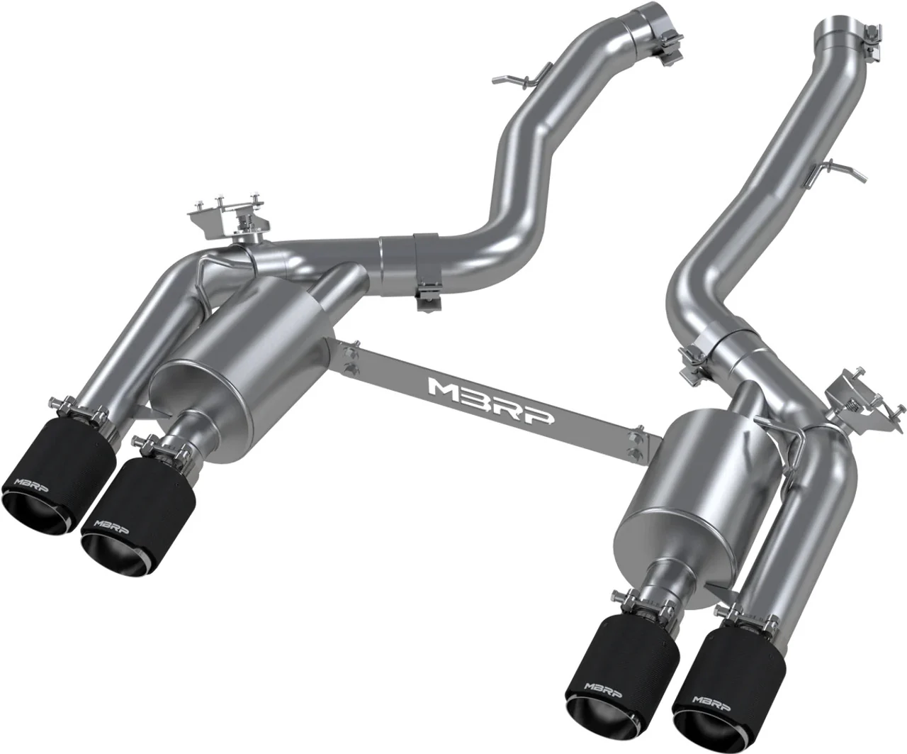 MBRP Exhaust BMW M2 Competition F87 S55 (19-21) 3" Resonator-back w/ Quad Carbon Fiber Tips