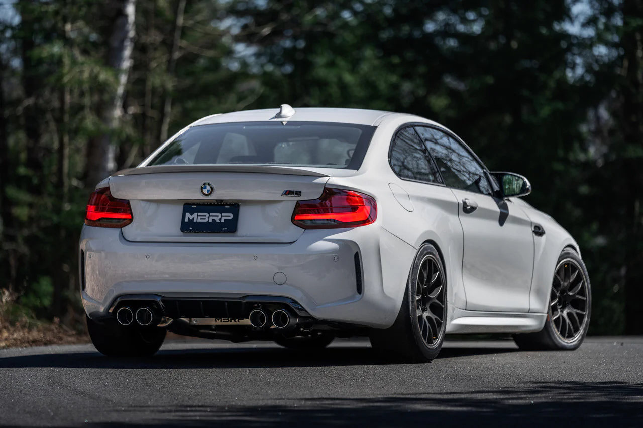 MBRP Exhaust BMW M2 Competition F87 S55 (19-21) 3" Resonator-back w/ Quad Carbon Fiber Tips - Image 6
