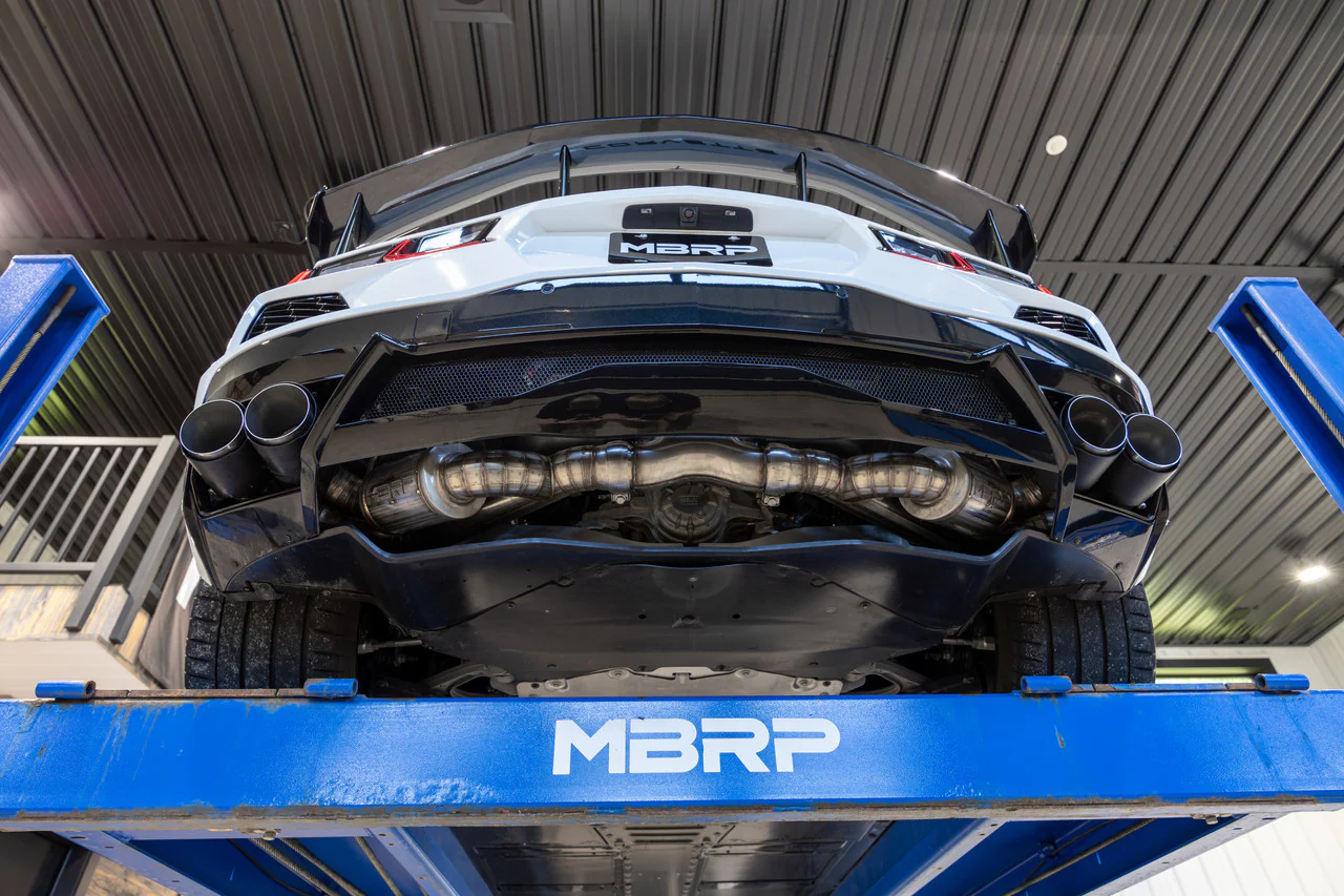 MBRP Exhaust Corvette C8 6.2L V8 (20-25) 3" Catback with Carbon Fiber Quad Tips - Image 11