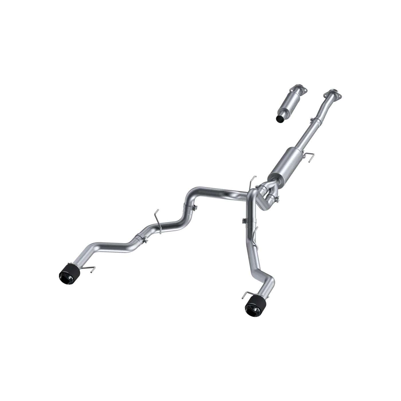 MBRP Exhaust Ford F150 3.5L V6 Tremor (2021) Catback 3" Dual Rear Exit -  T304 Stainless Steel w/ Black Stainless Steel or Carbon Fiber Tips - Image 3