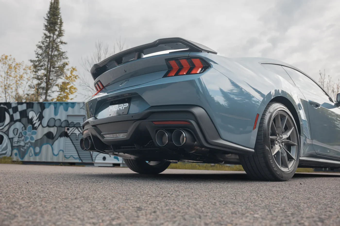 MBRP Exhaust Ford Mustang S650 Dark Horse 5.0L (2024-2026) 3" Catback With Quad Rear Exit - Image 4