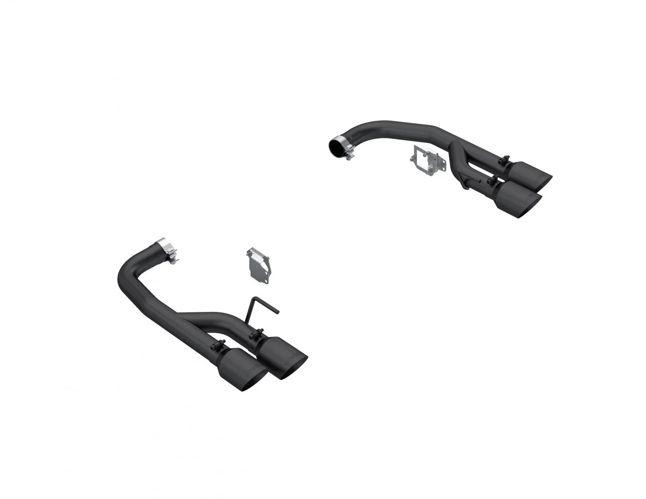 MBRP Exhaust Ford Mustang GT S650 5.0L (24-25) 2.5" Bolt-On Axleback Dual Split Rear w/ Quad Tips - Image 2