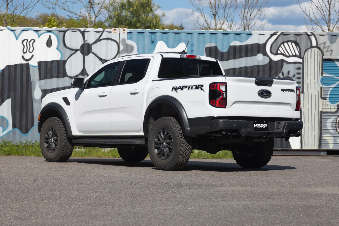 MBRP Exhaust Ford Ranger Raptor 3.0L EcoBoost (24-26) 3" AxleBack With Turndown Exits & Black or Polished Tips - Image 2