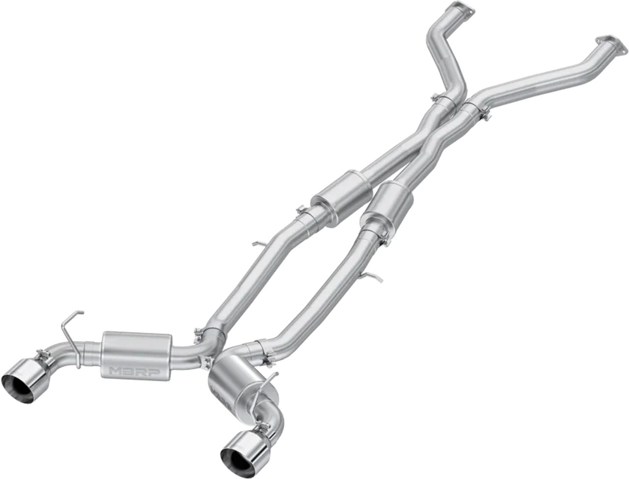MBRP Exhaust Nissan Z RZ34 3.0L (23-24) 3" Bolt-On Catback / 5" Dual Split T304 Stainless or Carbon Fiber Tips - Image 2