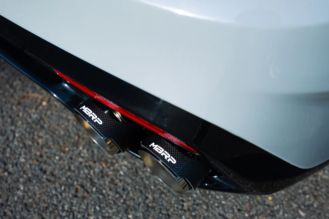 MBRP Exhaust Tips Kia Stinger GT 3.3L (18-21) 4" Quad Carbon Fiber Bezel Kit T5195CF - Image 6