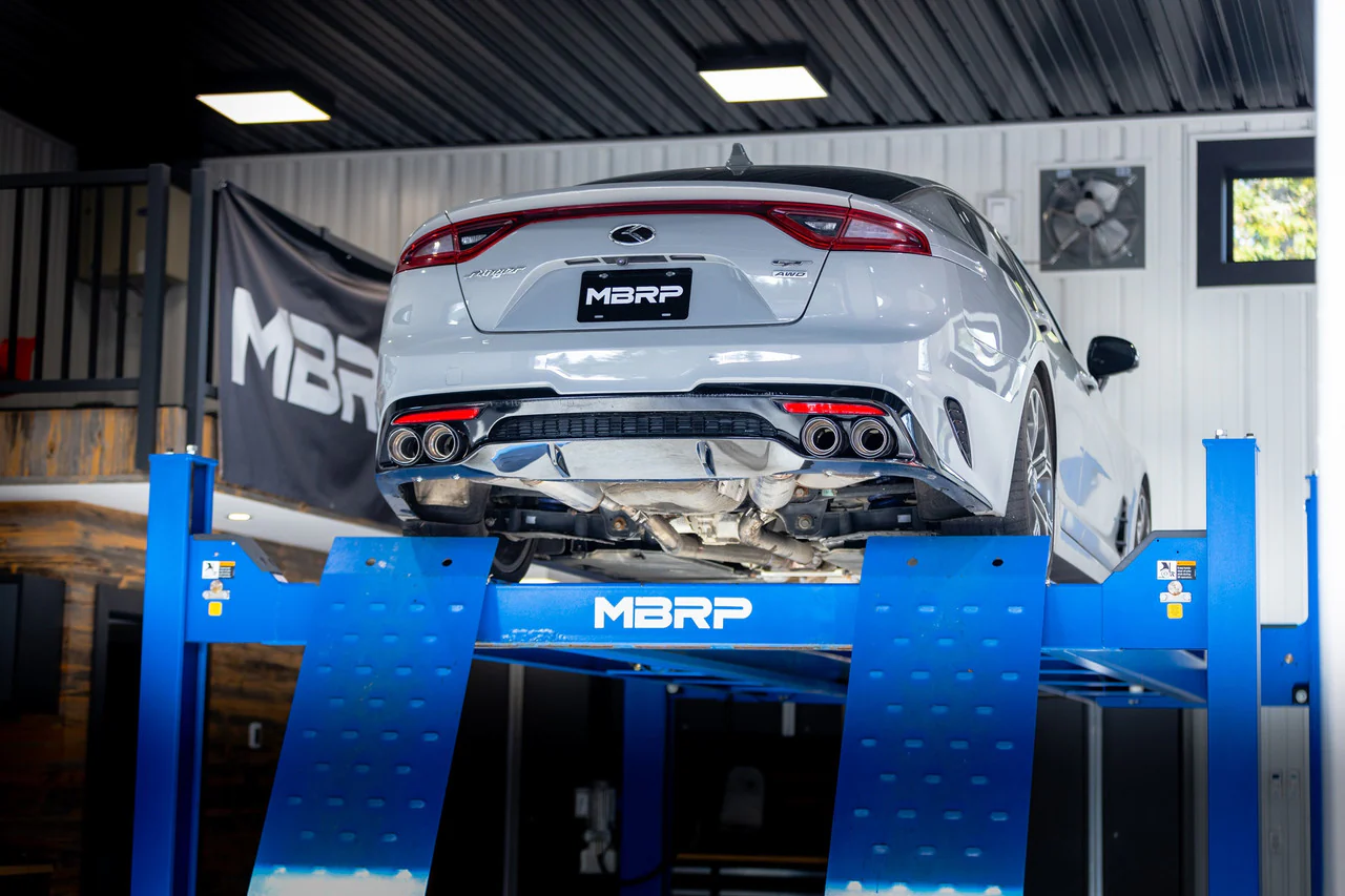 MBRP Exhaust Tips Kia Stinger GT 3.3L (18-21) 4" Quad Carbon Fiber Bezel Kit T5195CF - Image 8