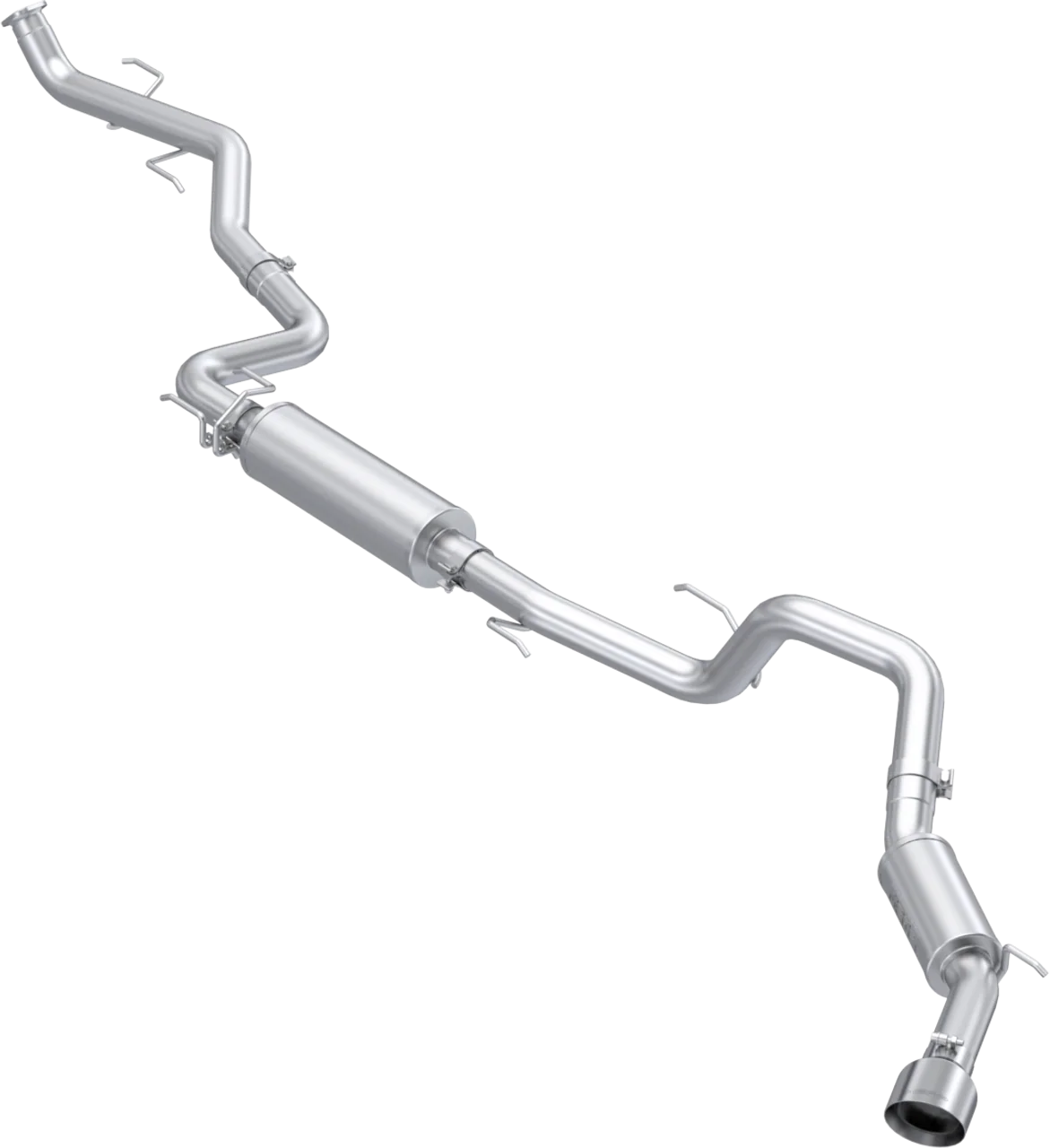 MBRP Exhaust Toyota Tacoma 2.4L (2024) 3" Bolt-On Catback T304 Stainless / Aluminized / Black-Coated Aluminized Steel - Image 3