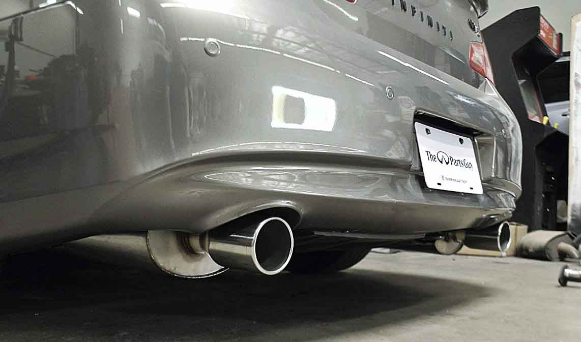 Megan Racing Exhaust Infiniti G35 (07-08) G37 (09-13) Sedan - Catback With Polished Tips LW-CBS-IG124D - Image 4