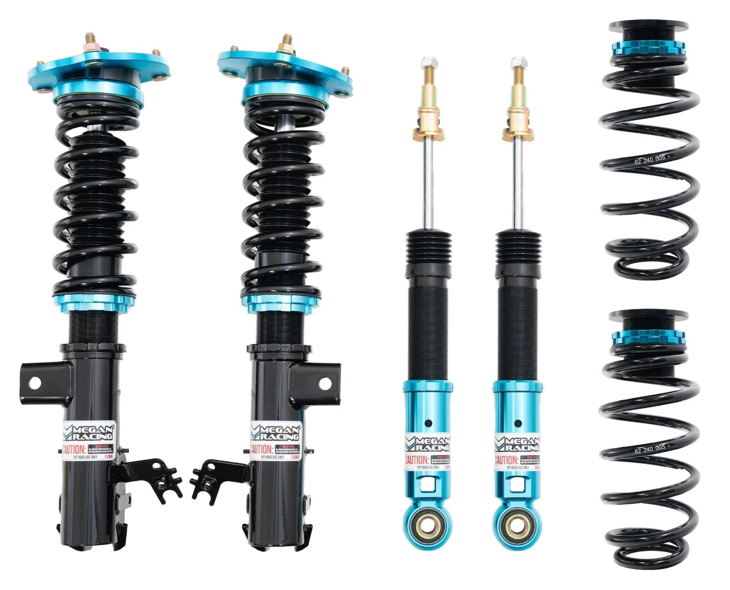 Megan Racing EZ II Coilovers Toyota Camry L/LE/XLE FWD (2018-2024) 15 Way Adjustable
