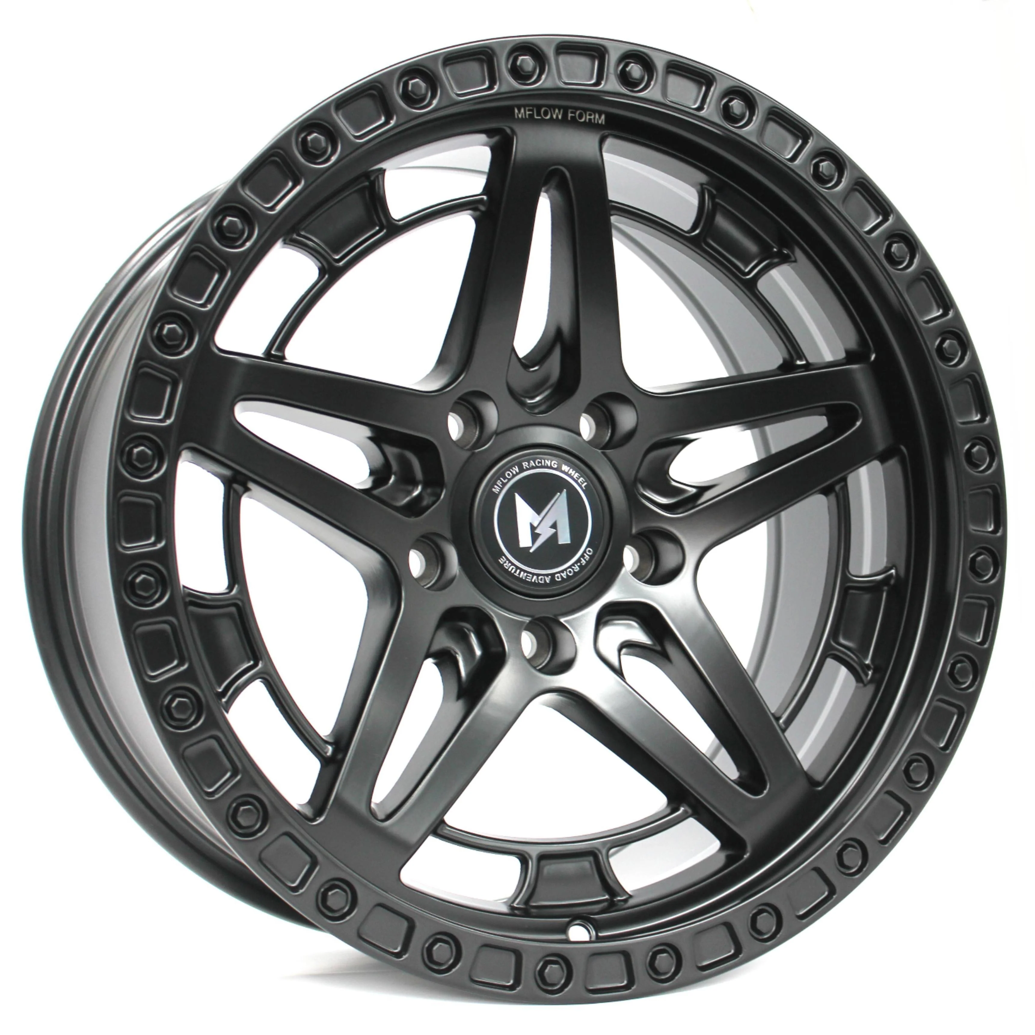MFlow Racing MF01 Offroad Wheels 17x9 | 5x127 | One Piece Flow Formed - Matte Black / Matte Bronze