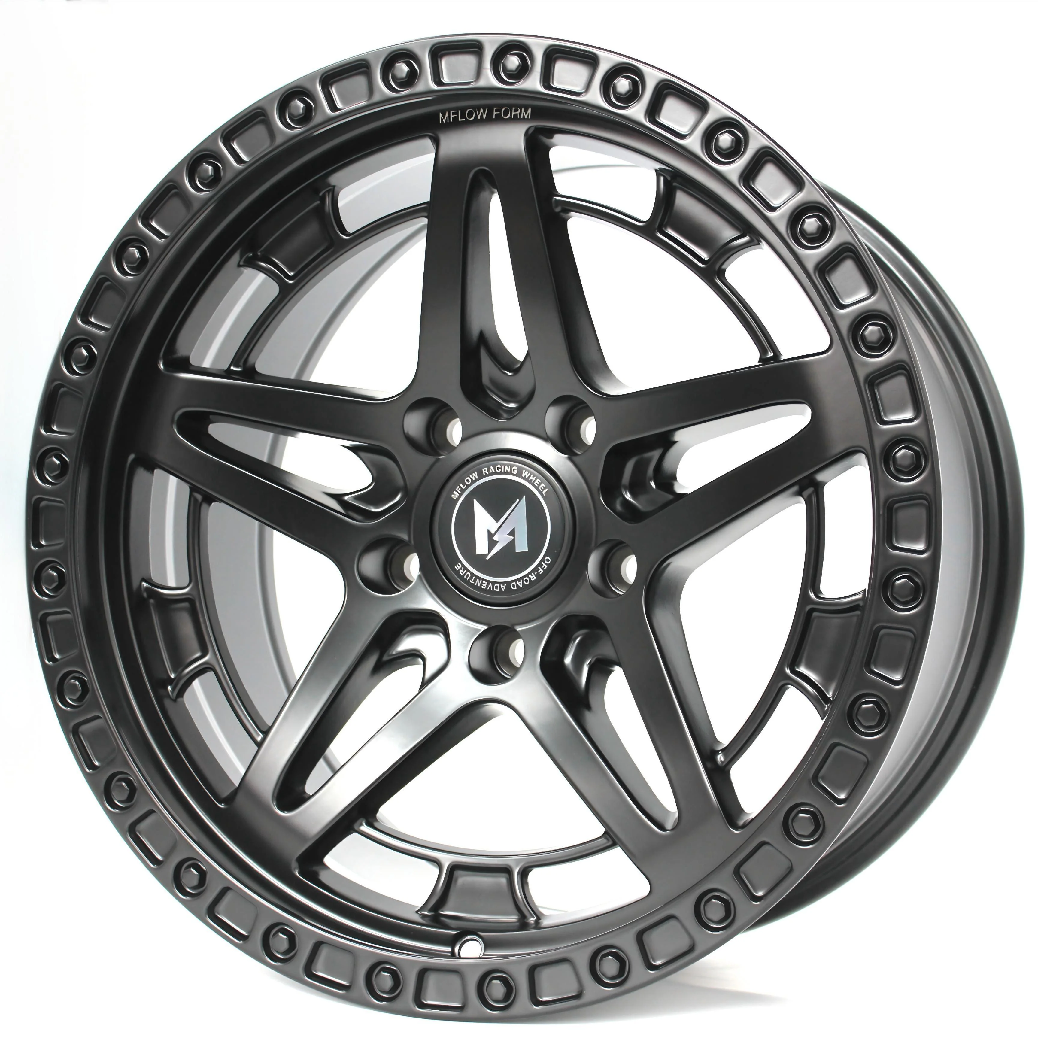 MFlow Racing MF01 Offroad Wheels 17x9 | 5x127 | One Piece Flow Formed - Matte Black / Matte Bronze - Image 3
