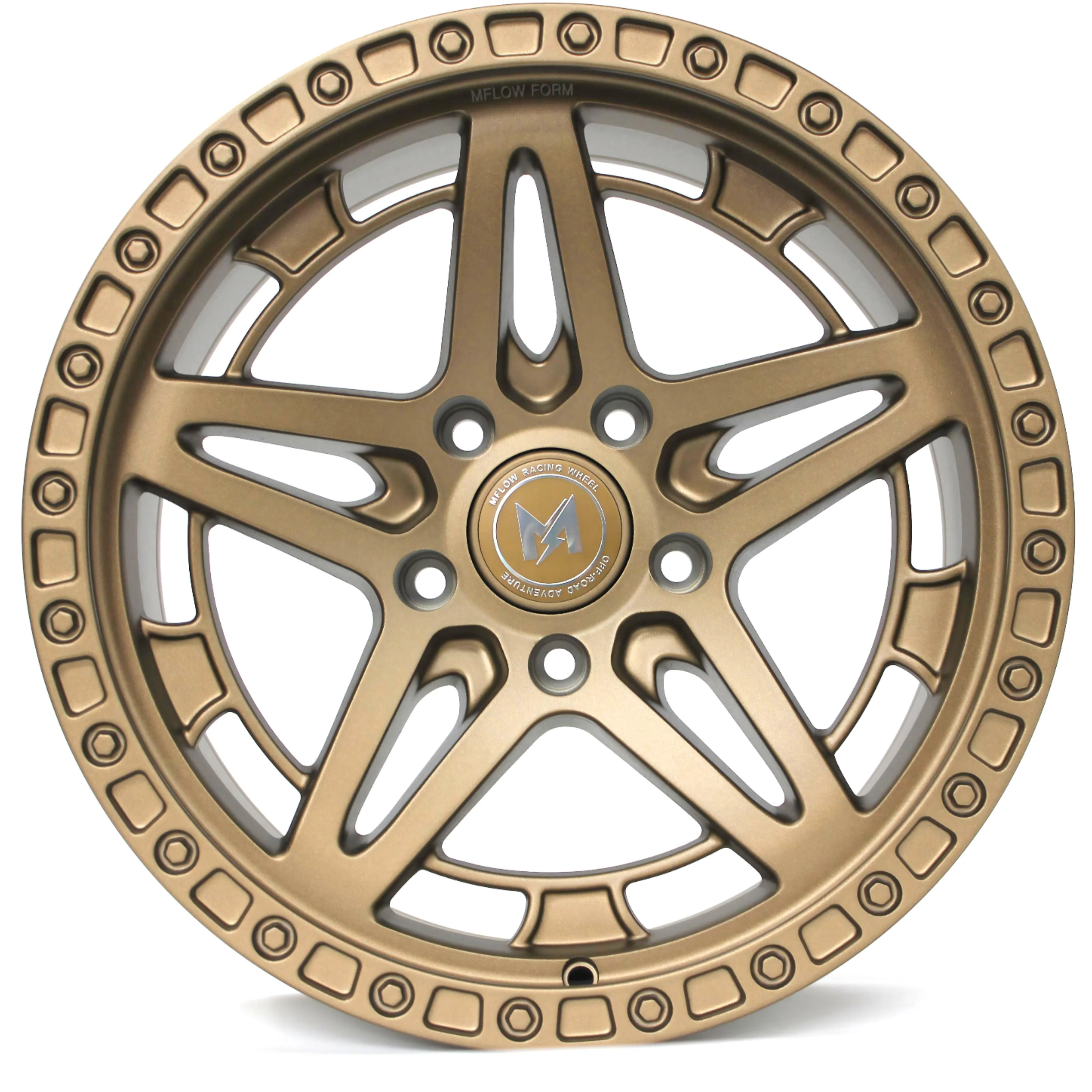 MFlow Racing MF01 Offroad Wheels 17x9 | 5x127 | One Piece Flow Formed - Matte Black / Matte Bronze - Image 4